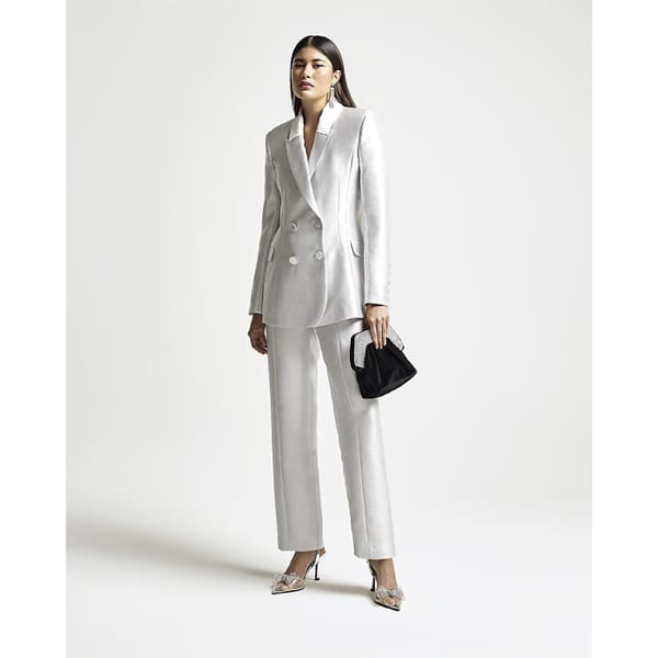 river island SILVER RI STUDIO DOUBLE BREASTED BLAZER and trousers-01