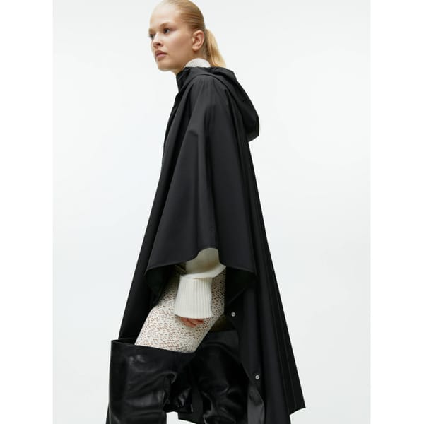arket hooded rain cape