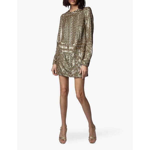 selfridge ZADIG_VOLTAIRE Roysee sequinned mini dress