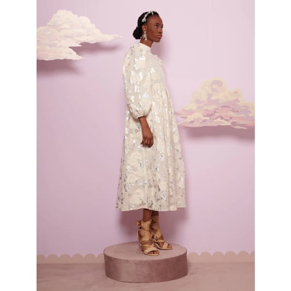 SISTER JANE DREAM Beau Jacquard Midi Dress