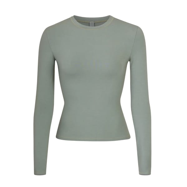 skims COTTON JERSEY LONG SLEEVE T-SHIRT
