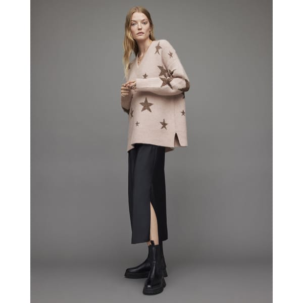 Star V-Neck Jumper