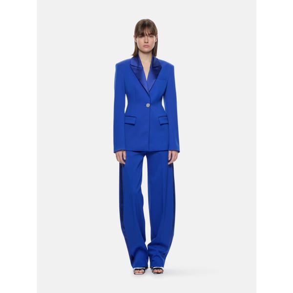 the attico _ROSE_ BLUE BLAZER and _jagger_ pants