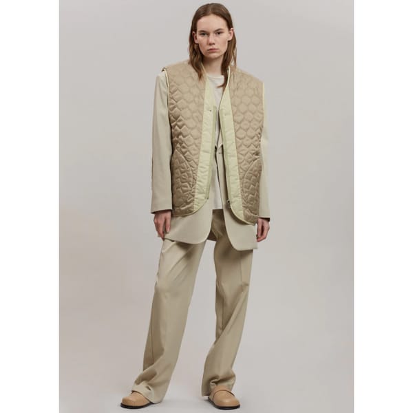 the frankie shop GABY REVERSIBLE VEST - MASTIC