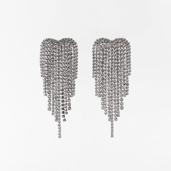 RHINESTONE CASCADE EARRINGS