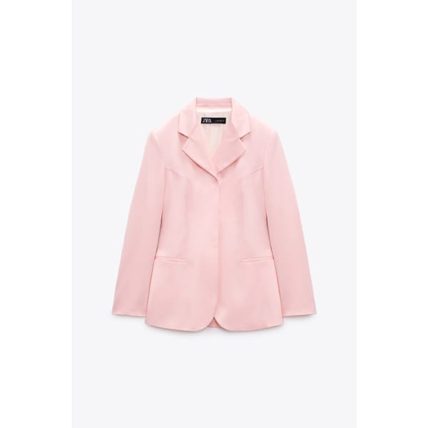 zara TAILORED SATIN BLAZER