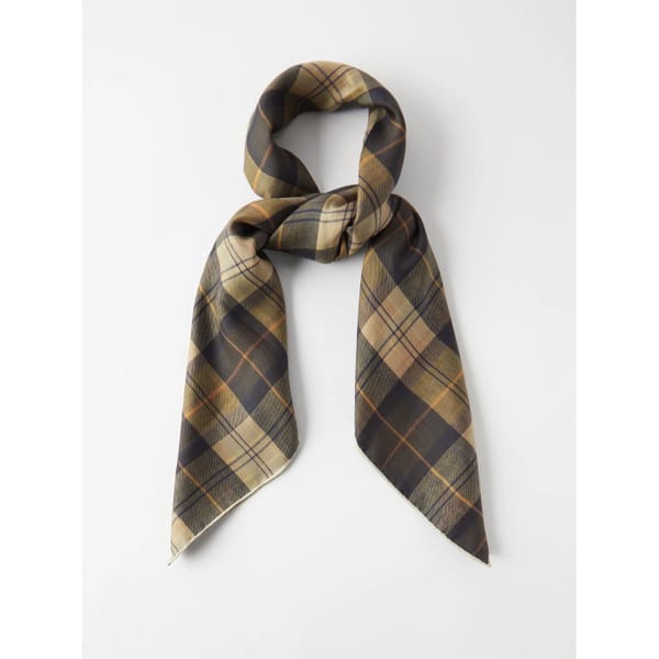 cHLOÉ X Barbour Tartan silk-twill scarf £440