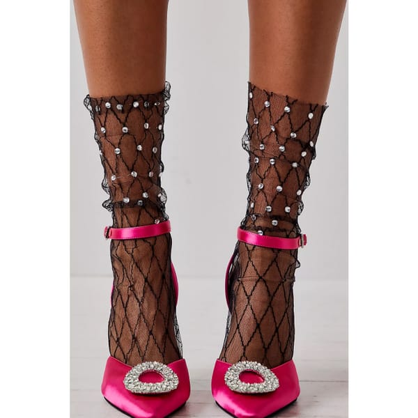 freepeople Diamonds And Pearls Sheer Socks