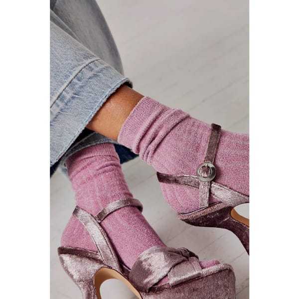 freepeople Ribbed Glitter Eyelash Socks