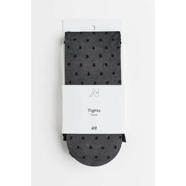 H&m 40 denier spotted tights