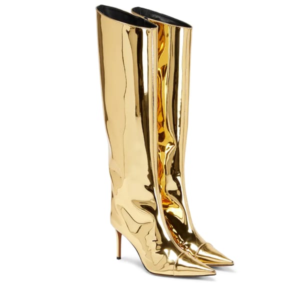 ALEXANDRE VAUTHIER Alex 85 metallic knee-high boots