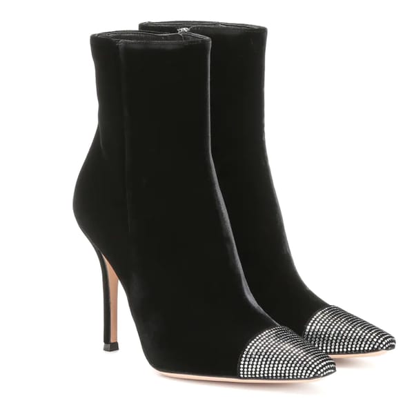Gloria velvet ankle boots Gianvito Rossi