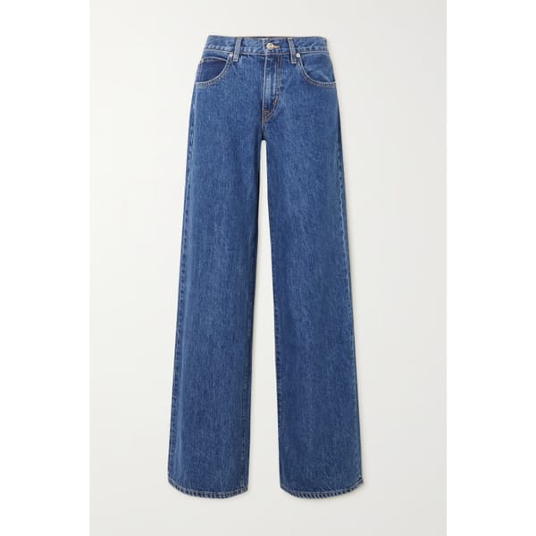 netaporter SLVRLAKE Mica low-rise wide-leg jeans