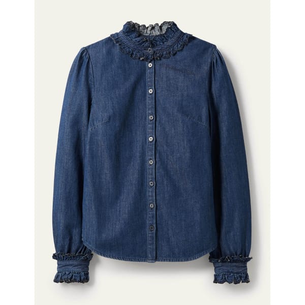 boden Eliza Broderie Shirt - January Sale