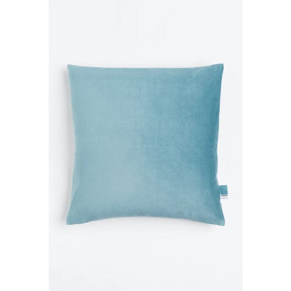 cotton velvet cushion cover in turquise