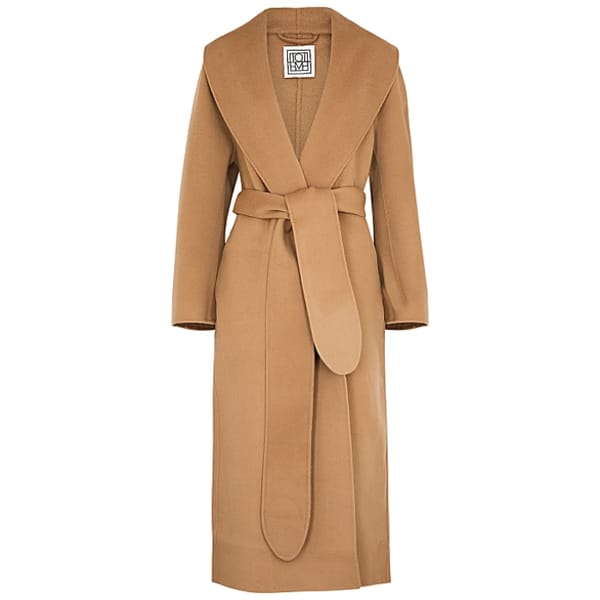 TOTÊME Belted wool coat - January Sale