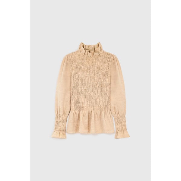 maria de la orden Aleria Shirt Gold - winter fashion