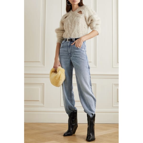 netaporter ISABEL MARANT Paryama high-rise straight-leg jeans - January Sale