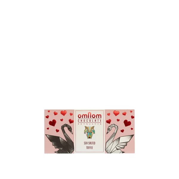 OMNOM CHOCOLATE Sea Salted Toffee Chocolate Bar