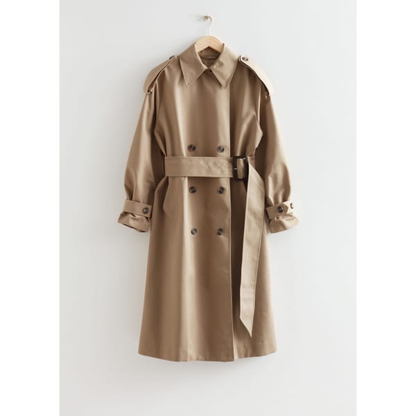 Wide Belt Trench Coat