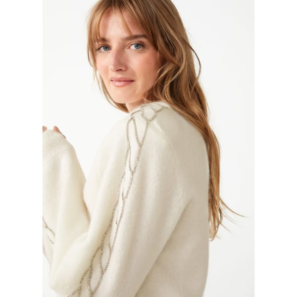 & Other stories Structured Shoulder Cable Knit Jumper - January Sale