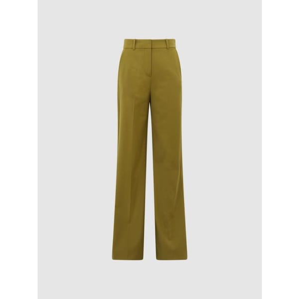 reiss IRIS WOOL BLEND WIDE LEG TROUSERS