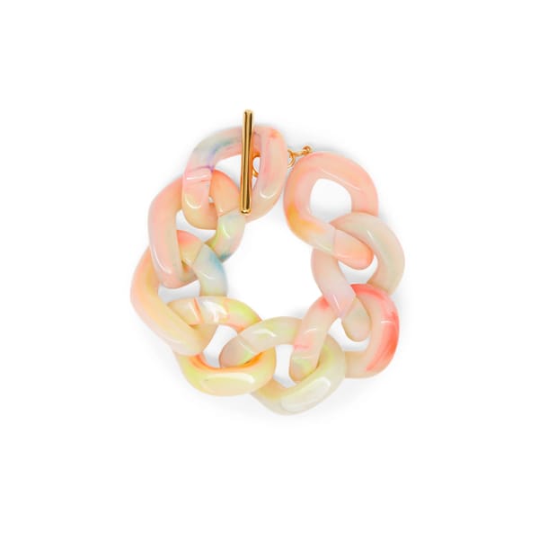 stone and mason - CHUNKY TIE DYE CANDY CHAIN BRACELET - rainbow jewellery