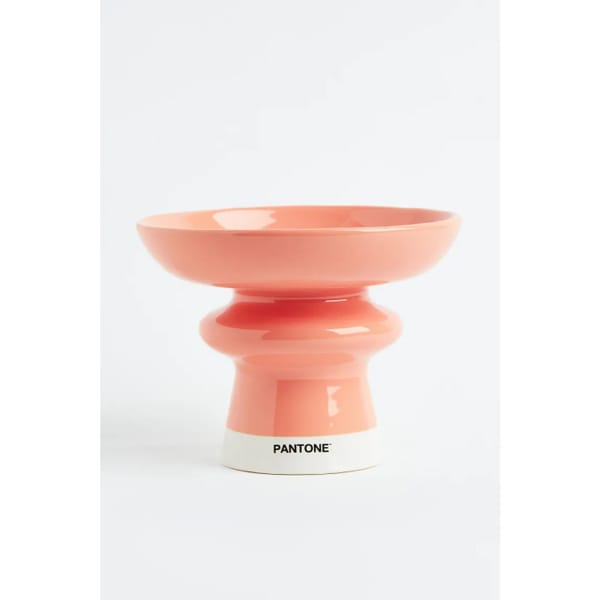 stoneware bowl in light orange