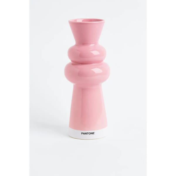 stoneware vase in light pink