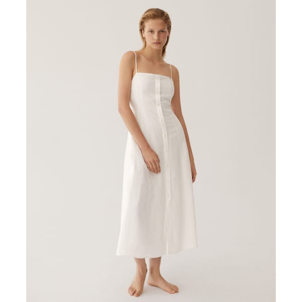 Strappy linen dress - Resort Wear