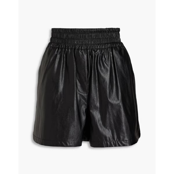 theoutnet STAND STUDIO Hedda gathered faux leather shorts