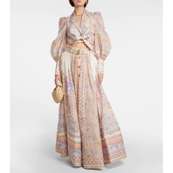 ZIMMERMANN High Tide printed cropped shirt - Resort Wear