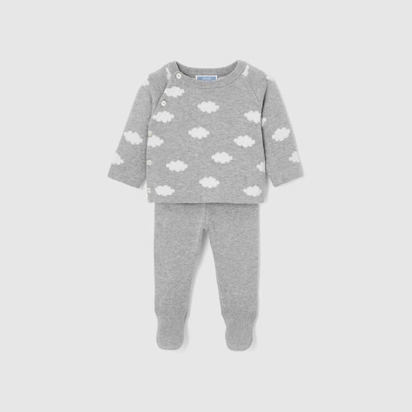 Baby boy jersey knit set - childrenswear