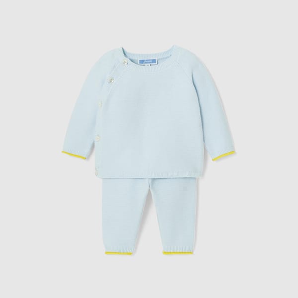 Baby Boy Moss Stitch Set - childrenswear