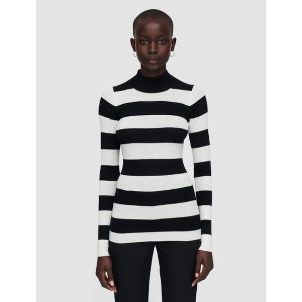 Cashair Animation Mock Neck Jumper