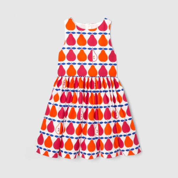Girl pear pattern dress - childrenswear