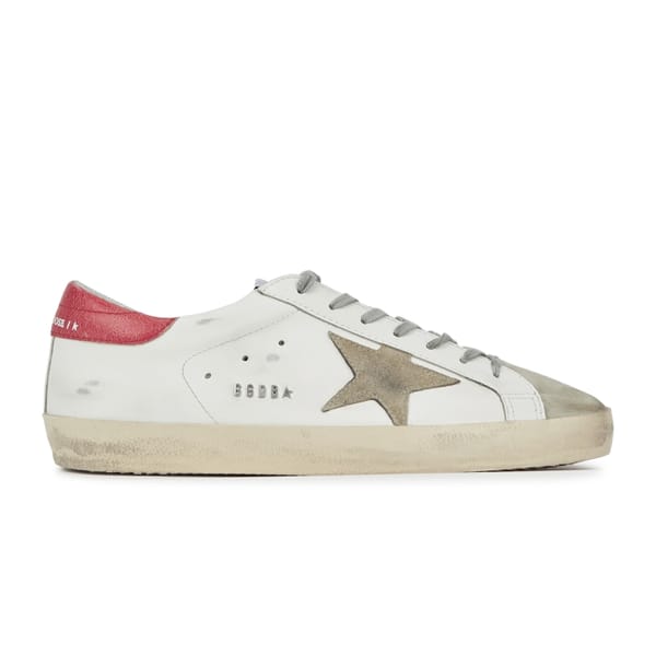 Superstar Distressed Leather Sneakers