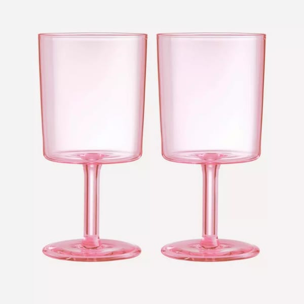 coloured glassware