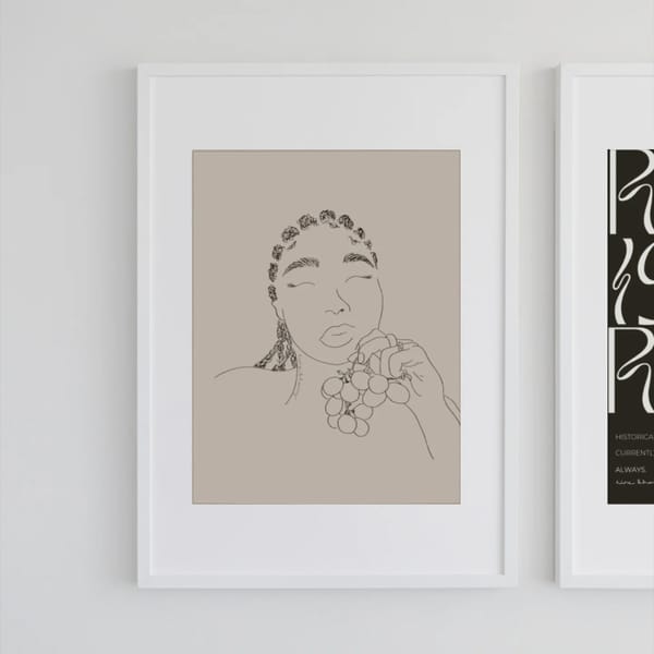 line and honey _Fruits of my labour_ art print