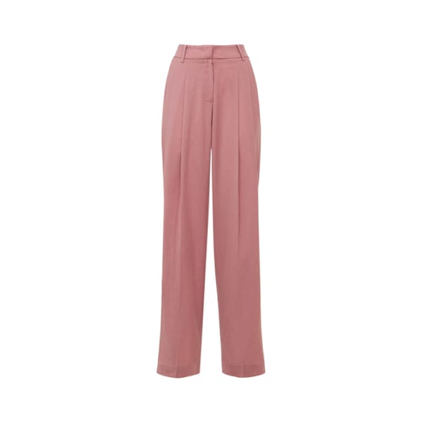 SUSTAINABL The Frankie Shop Gelso high rise pleated woven wide pants