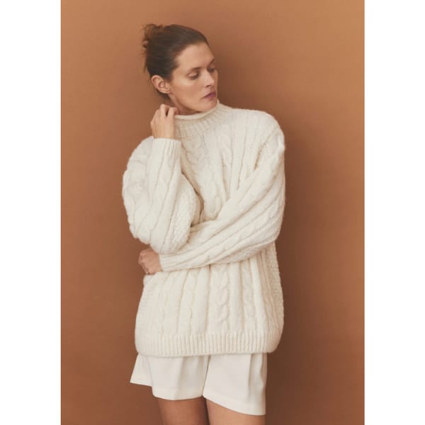 mango Braided wool sweater