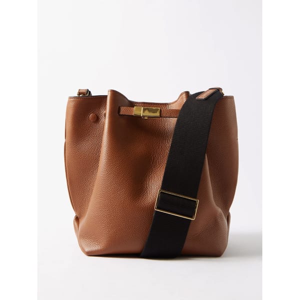 MATCHESFASHION D EMELLIER New York grained-leather bucket bag
