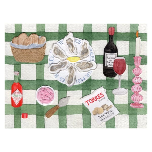 mimi dickson Date Night, Greetings Card
