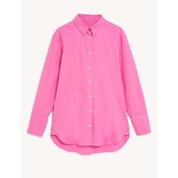 MM_S Cotton Rich Collared Relaxed Shirt