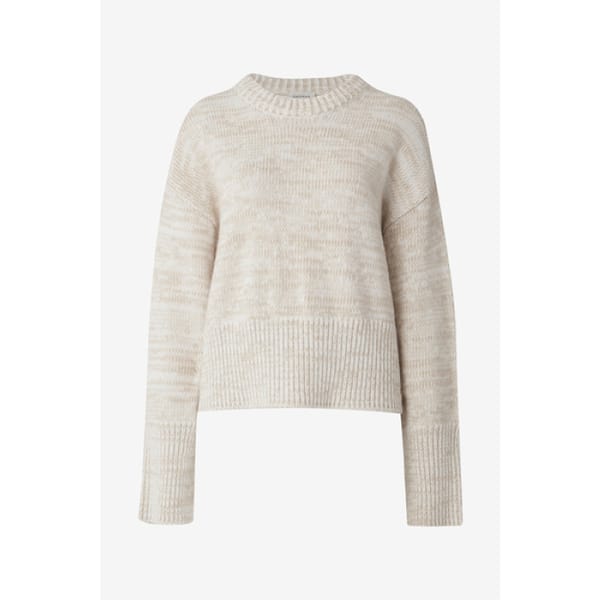 MOULINE KNIT_WHITE MOULINE