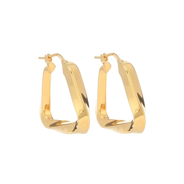 Essentials gold-plated hoop earrings
