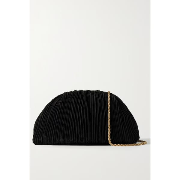 netaporter - LOEFFLER RANDALL Baily plissé-shantung clutch
