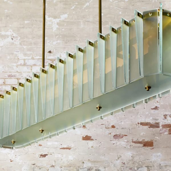 Opaque Murano chandelier