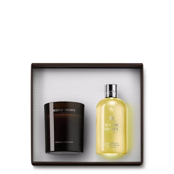 Orange _ Bergamot Signature Candle _ Bathing Gift Set