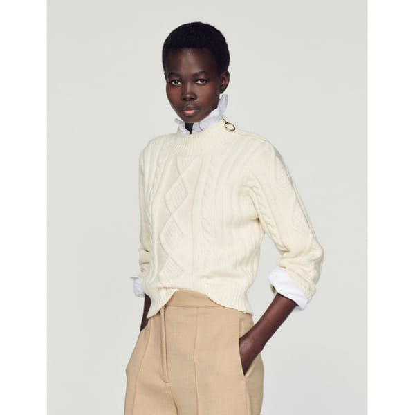 sandro Cable-knit sweater